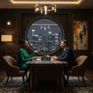 Candidate explaining why they should be hired