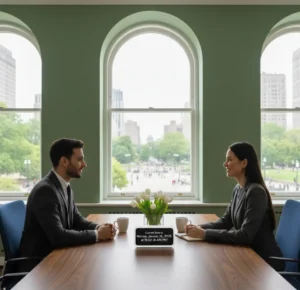 Good body language in interview