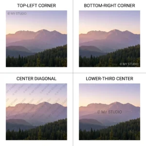  Transparent watermark placement tips for photos, corner vs center vs diagonal